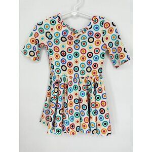 Dotdotsmile Girls Dress Size 12/24 Months Multi Color Circles New With Tags